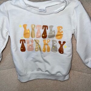 White Little Turkey Kids Shirt